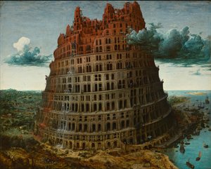 De toren van Babel, ca. 1565 door Pieter Bruegel the Elder